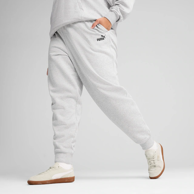 PUMA Trainingshose »ESS SMALL NO 1 LOGO STANDARD HIGH-WAIST SWEATPANTS FL CL« aus Baumwollmischung, mit seitlichen Eingrifftaschen, mit hohem Bund
