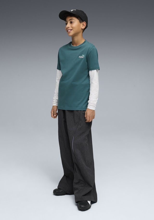PUMA T-Shirt »ESS 2 COLOR SMALL NO 1 LOGO TEE B« mit Rundhalsausschnitt, Kurzarm, ohne Kapuze, mit gesticktem Logo