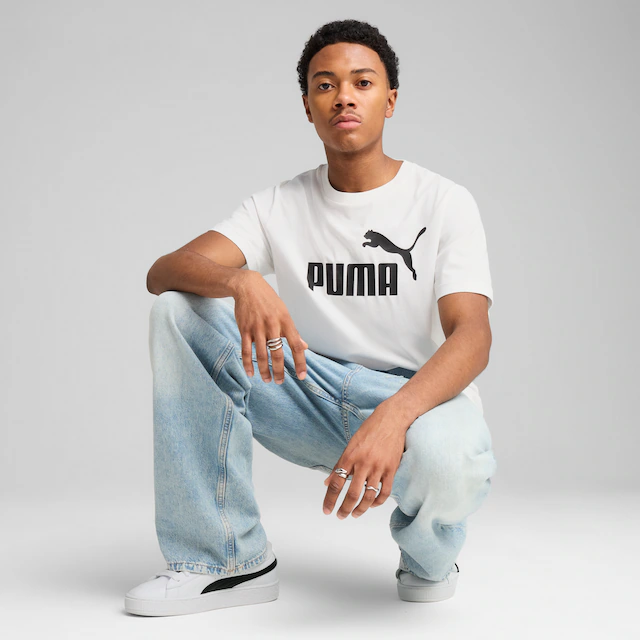PUMA T-Shirt »ESS NO 1 LOGO TEE« sportlicher Stil, Kurzarm, Rundhalsausschnitt