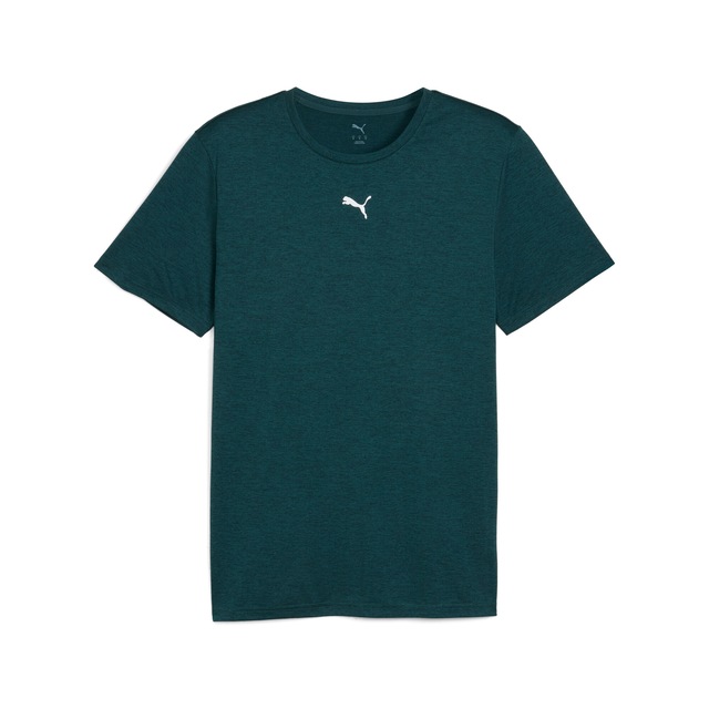 PUMA Trainingsshirt »M TAD ESSENTIALS HEATHER CAT TEE (CF SMALL CAT)« Basic-T-Shirt, Kurzarm, für Sportmode
