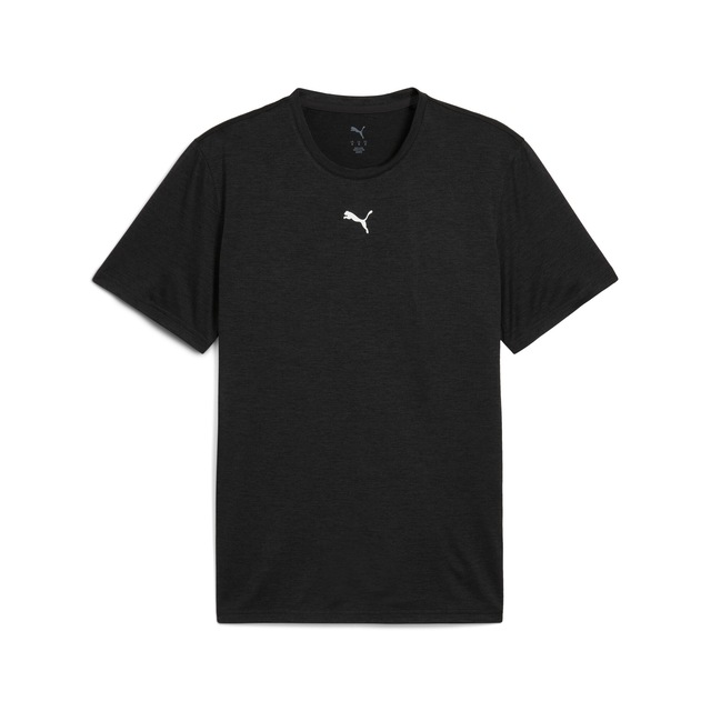 PUMA Trainingsshirt »M TAD ESSENTIALS HEATHER CAT TEE (CF SMALL CAT)« Basic-T-Shirt, Kurzarm, für Sportmode