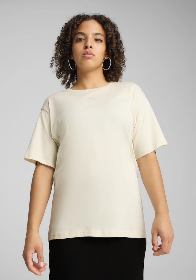 PUMA T-Shirt »ESS RELAXED TEE« Kurzarm, Rundhalsausschnitt