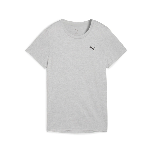 PUMA Trainingsshirt »W TAD ESSENTIAL HEATHER TEE« mit kleinem Logo auf der Brust, Kurzarm, in normaler Länge