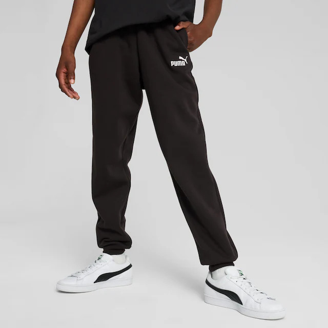 PUMA Trainingshose »ESS NO. 1 LOGO SWEATPANTS FL B« Regular Fit, mit Eingrifftaschen, mit elastischem Bund