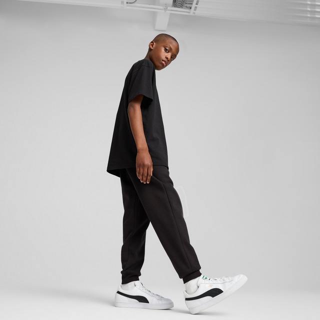PUMA Trainingshose »ESS NO. 1 LOGO SWEATPANTS FL B« Regular Fit, mit Eingrifftaschen, mit elastischem Bund