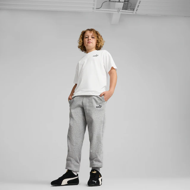PUMA Trainingshose »ESS NO. 1 LOGO SWEATPANTS FL B« Regular Fit, mit Eingrifftaschen, mit elastischem Bund