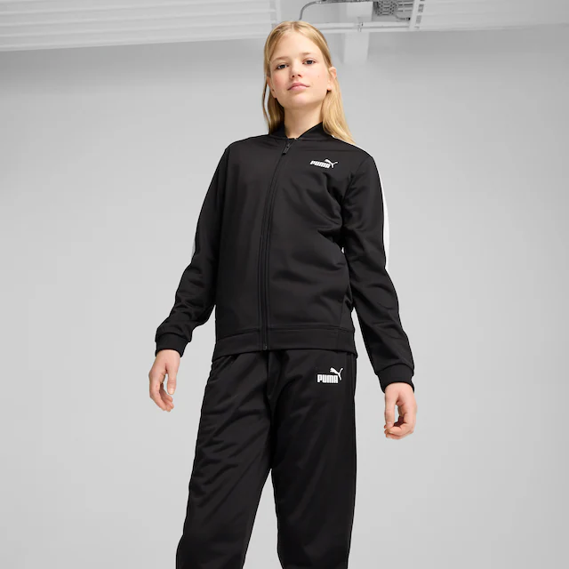 PUMA Trainingsanzug »POLY BASEBALL SUIT G« 2 tlg. 2-teilig, mit Stehkragen, mit elastischem Bund