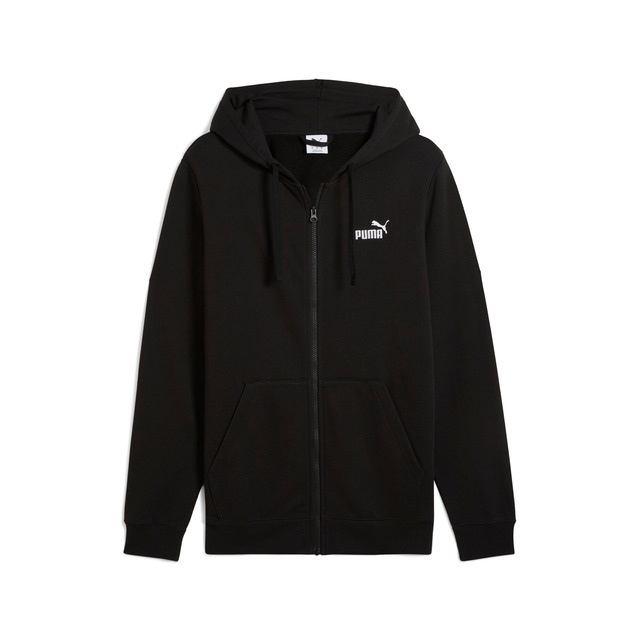 PUMA Kapuzensweatjacke »ESS NO 1 LOGO FULL-ZIP HOODIE FL« mit verstellbarer Kapuze, für Freizeit und Sport