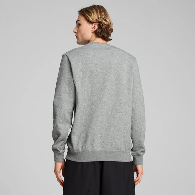 PUMA Langarmshirt »ESS NO 1 LOGO CREW FL« Langarm, reguläre Passform, Rundhalsausschnitt