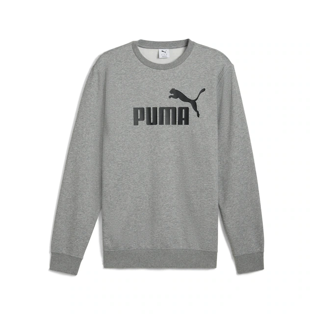 PUMA Langarmshirt »ESS NO 1 LOGO CREW FL« Langarm, reguläre Passform, Rundhalsausschnitt