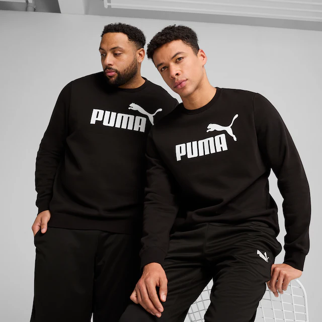 PUMA Langarmshirt »ESS NO 1 LOGO CREW FL« Langarm, reguläre Passform, Rundhalsausschnitt
