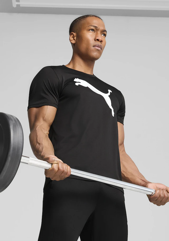 PUMA Trainingsshirt »M TAD ESSENTIALS SOLID CAT TEE (CF BIG CAT)« Kurzarm, für Sportmode, mit Rundhalsausschnitt
