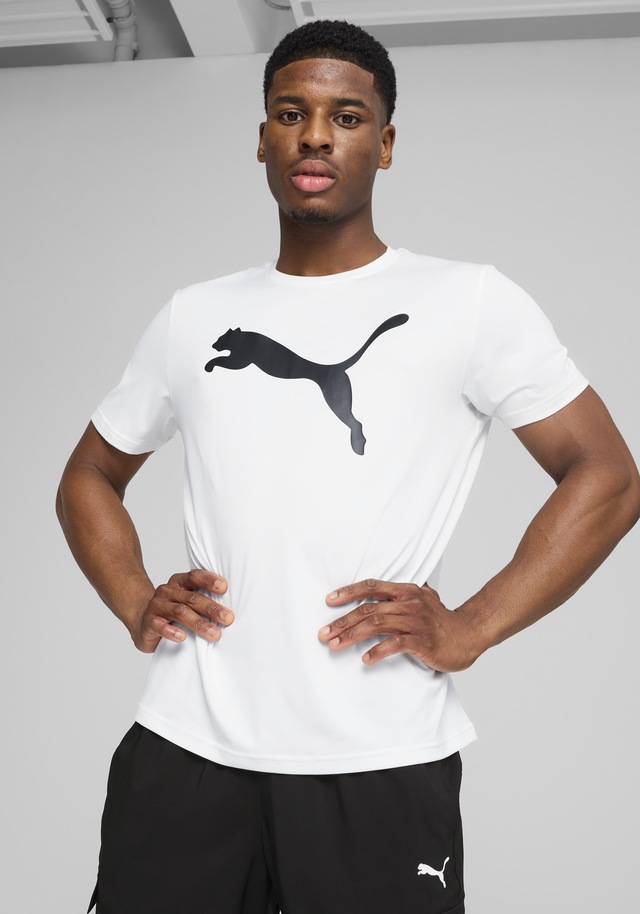 PUMA Trainingsshirt »M TAD ESSENTIALS SOLID CAT TEE (CF BIG CAT)« Kurzarm, für Sportmode, mit Rundhalsausschnitt