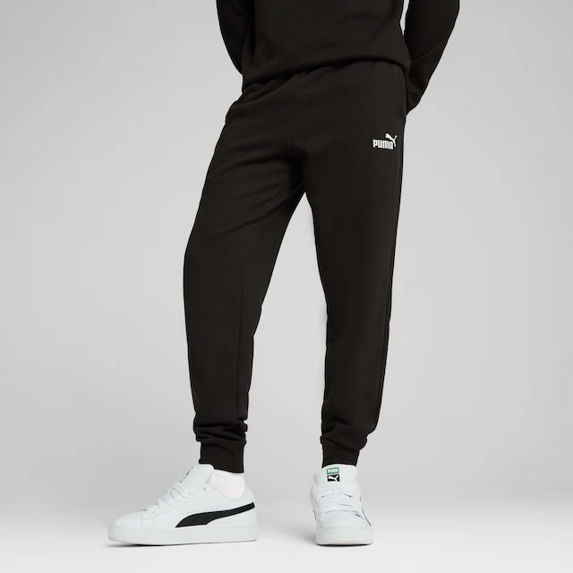 PUMA Trainingshose »ESS NO 1 LOGO SWEATPANTS FL CL« mit Eingrifftaschen, elastischer Bund mit Kordelzug