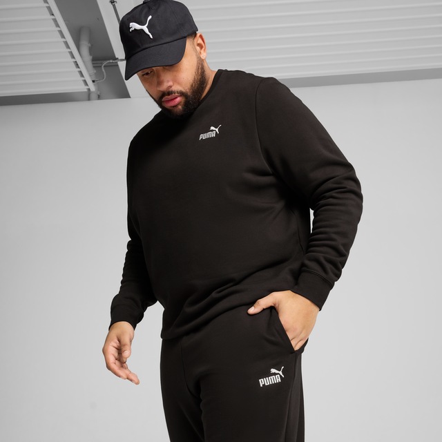 PUMA Trainingshose »ESS NO 1 LOGO SWEATPANTS FL CL« mit Eingrifftaschen, elastischer Bund mit Kordelzug