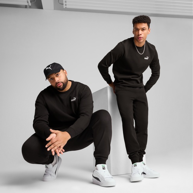 PUMA Trainingshose »ESS NO 1 LOGO SWEATPANTS FL CL« mit Eingrifftaschen, elastischer Bund mit Kordelzug