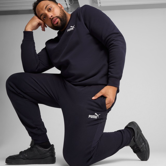 PUMA Trainingshose »ESS NO 1 LOGO SWEATPANTS FL CL« mit Eingrifftaschen, elastischer Bund mit Kordelzug