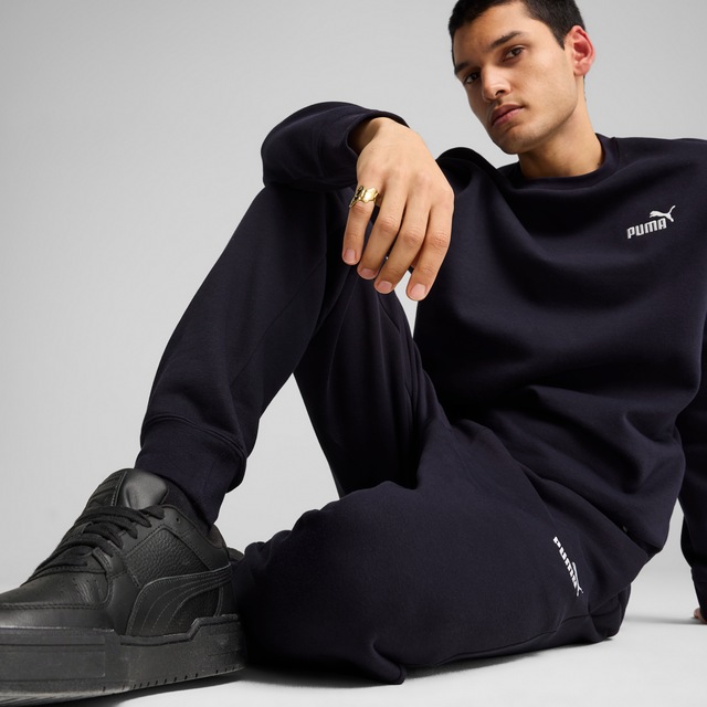 PUMA Trainingshose »ESS NO 1 LOGO SWEATPANTS FL CL« mit Eingrifftaschen, elastischer Bund mit Kordelzug