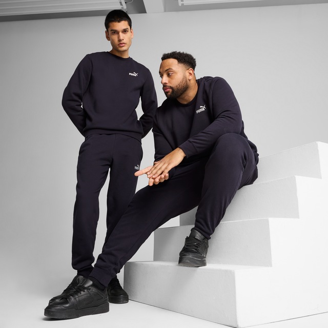 PUMA Trainingshose »ESS NO 1 LOGO SWEATPANTS FL CL« mit Eingrifftaschen, elastischer Bund mit Kordelzug