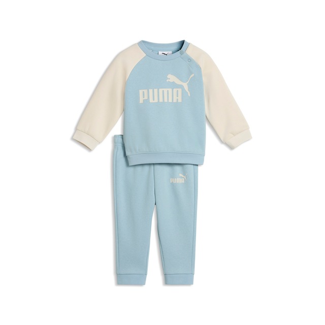 PUMA Trainingsanzug »MINICATS ESS RAGLAN CREW SET FL INF« 2 tlg. 2-teilig, mit Rundhalsausschnitt, mit innenliegendem Kordelzug