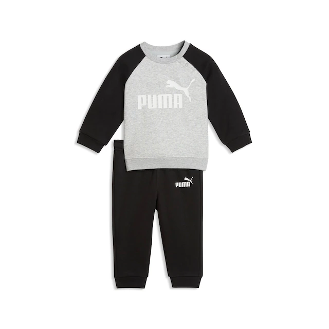 PUMA Trainingsanzug »MINICATS ESS RAGLAN CREW SET FL INF« 2 tlg. 2-teilig, mit Rundhalsausschnitt, mit innenliegendem Kordelzug