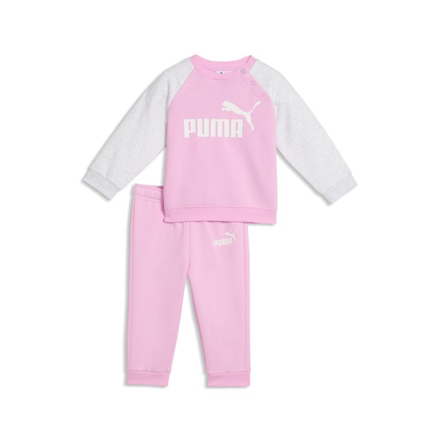 PUMA Trainingsanzug »MINICATS ESS RAGLAN CREW SET FL INF« 2 tlg. 2-teilig, mit Rundhalsausschnitt, mit innenliegendem Kordelzug