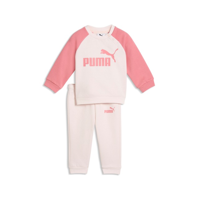 PUMA Trainingsanzug »MINICATS ESS RAGLAN CREW SET FL INF« 2 tlg. 2-teilig, mit Rundhalsausschnitt, mit innenliegendem Kordelzug