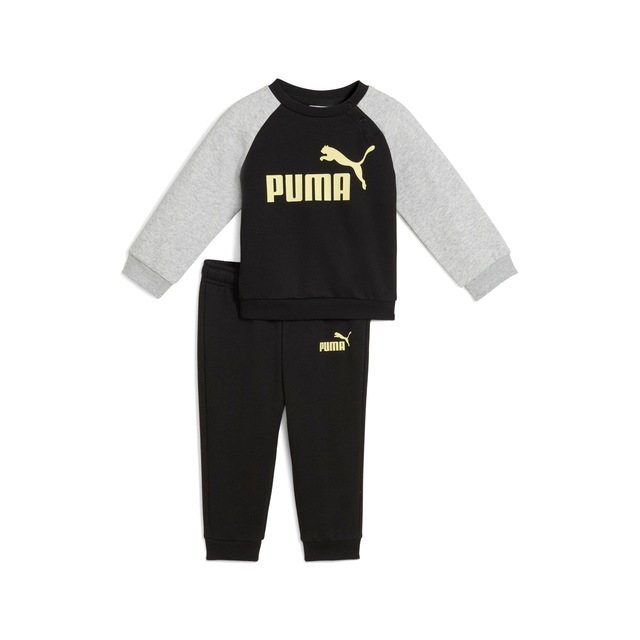 PUMA Trainingsanzug »MINICATS ESS RAGLAN CREW SET FL INF« 2 tlg. 2-teilig, mit Rundhalsausschnitt, mit innenliegendem Kordelzug