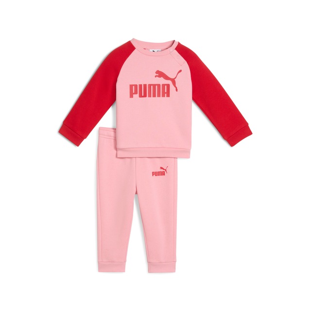 PUMA Trainingsanzug »MINICATS ESS RAGLAN CREW SET FL INF« 2 tlg. 2-teilig, mit Rundhalsausschnitt, mit innenliegendem Kordelzug