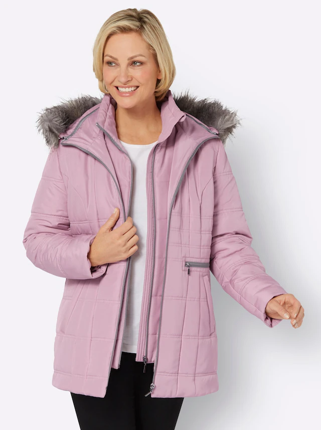 Classic Basics Steppjacke mit Kapuze