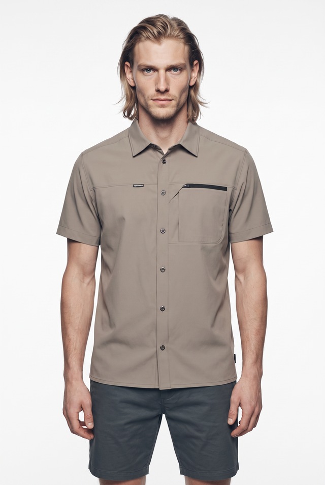 Icepeak Funktionsshirt »H FUNKTIONSHEMD BOXFORD« mit Brusttasche mit Reißverschluss, in 4-Wege-Stretchmaterial