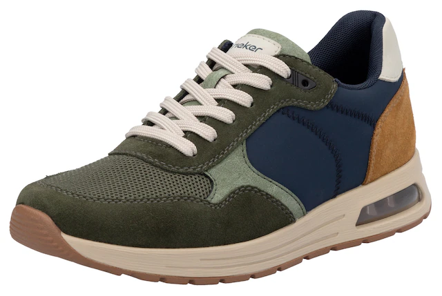 Rieker Sneaker , Schnürschuh, Halbschuh, Freizeitschuh mit gepolstertem Schaftrand