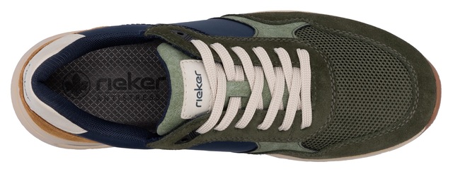 Rieker Sneaker , Schnürschuh, Halbschuh, Freizeitschuh mit gepolstertem Schaftrand