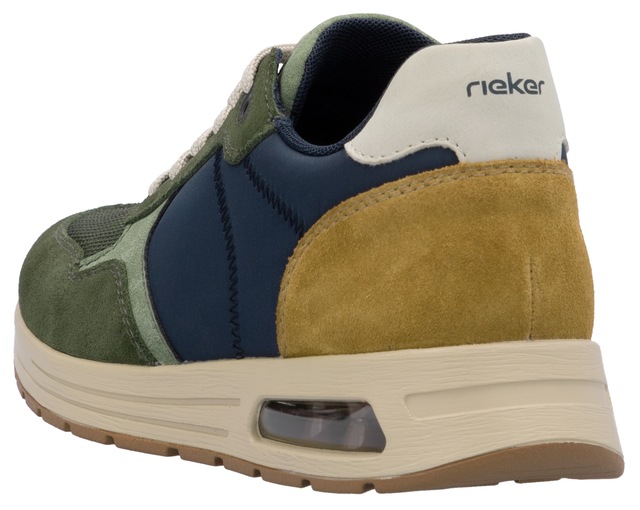 Rieker Sneaker , Schnürschuh, Halbschuh, Freizeitschuh mit gepolstertem Schaftrand