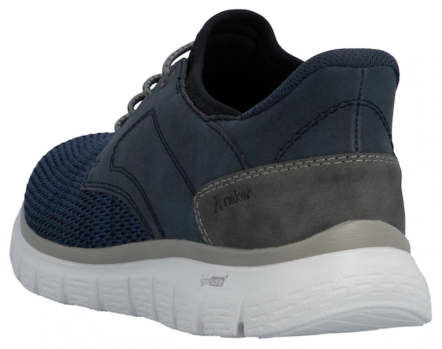 Rieker Slip-On Sneaker , Freizeitschuh, Halbschuh, Schlupfschuh, gepolsterter Fersenabschluss