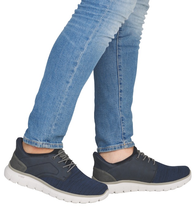 Rieker Slip-On Sneaker , Freizeitschuh, Halbschuh, Schlupfschuh, gepolsterter Fersenabschluss