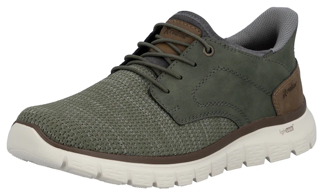 Rieker Slip-On Sneaker , Freizeitschuh, Halbschuh, Schlupfschuh, gepolsterter Fersenabschluss