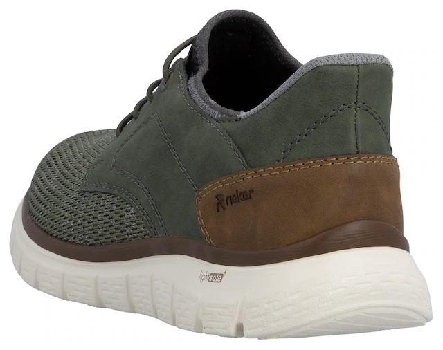 Rieker Slip-On Sneaker , Freizeitschuh, Halbschuh, Schlupfschuh, gepolsterter Fersenabschluss