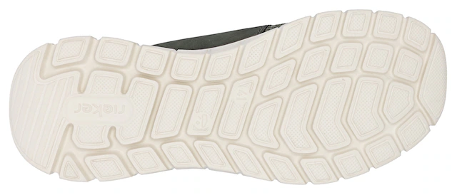 Rieker Slip-On Sneaker , Freizeitschuh, Halbschuh, Schlupfschuh, gepolsterter Fersenabschluss