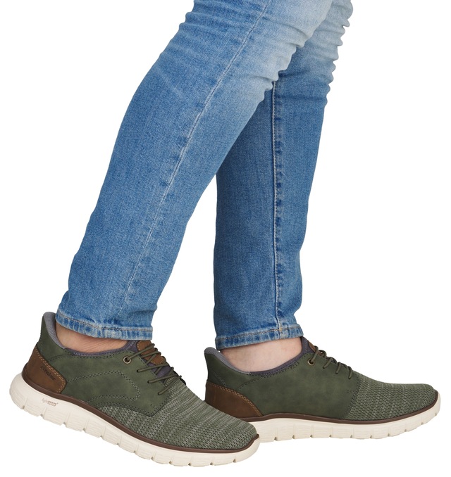 Rieker Slip-On Sneaker , Freizeitschuh, Halbschuh, Schlupfschuh, gepolsterter Fersenabschluss
