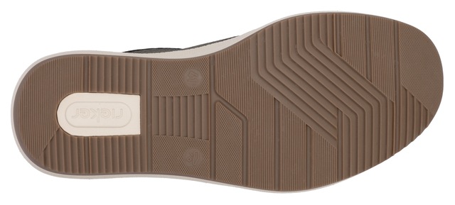 Rieker Sneaker , Halbschuh, Freizeitschuh, Schnürschuh mit seitlichem Reißverschluss