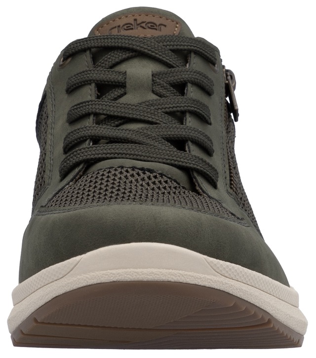 Rieker Sneaker , Halbschuh, Freizeitschuh, Schnürschuh mit seitlichem Reißverschluss