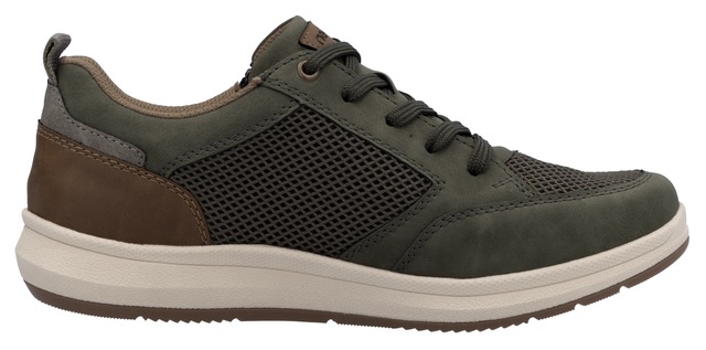 Rieker Sneaker , Halbschuh, Freizeitschuh, Schnürschuh mit seitlichem Reißverschluss