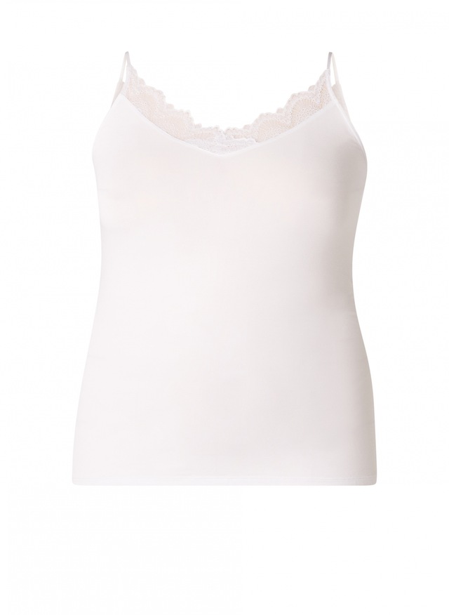 Base Level Curvy Spitzentop mit Spaghetti-Trägern