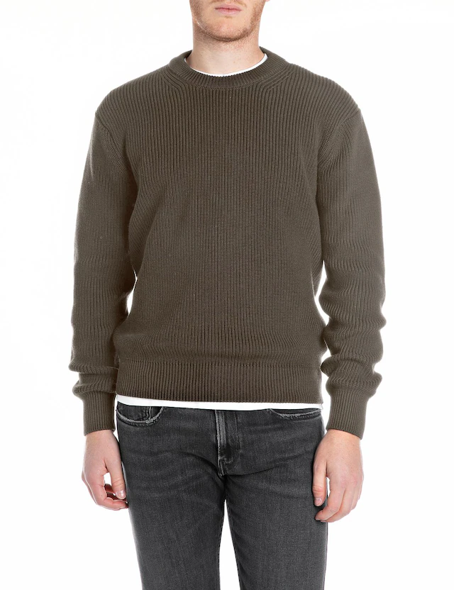 Replay Strickpullover mit Rundhals