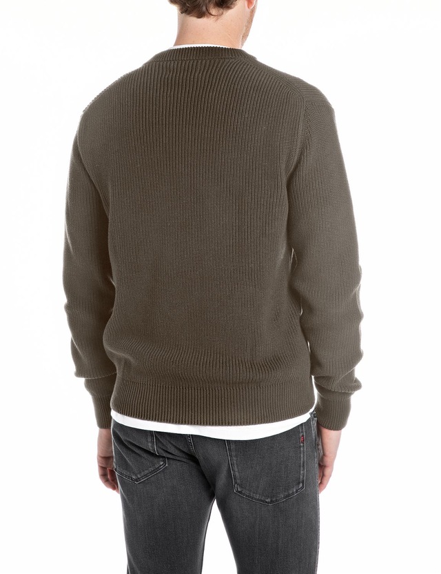 Replay Strickpullover mit Rundhals