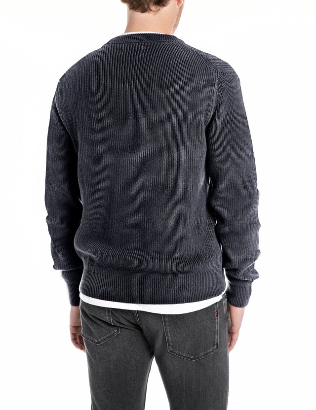 Replay Strickpullover mit Rundhals