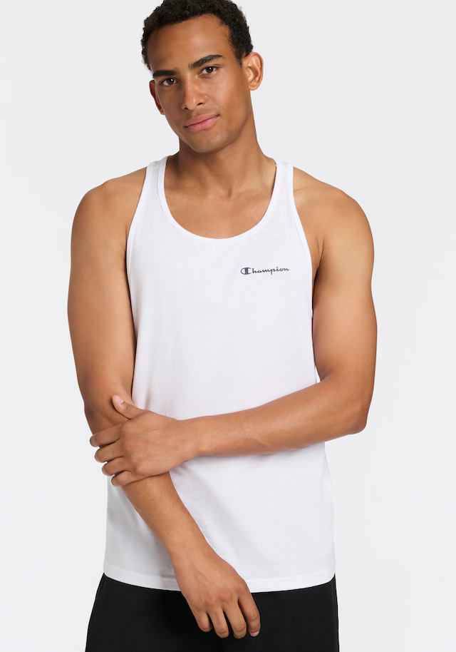 Champion Tanktop Packung, 2 Stk. im 2er-Pack, mit Rundhalsausschnitt, sportlicher Stil, aus Baumwolle