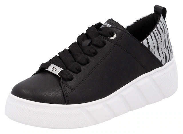 RIEKER Sport Plateausneaker , Schnürschuh, Halbschuh, Freizeitsneaker mit Soft-Einlage