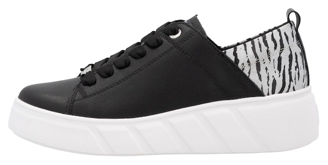 RIEKER Sport Plateausneaker , Schnürschuh, Halbschuh, Freizeitsneaker mit Soft-Einlage